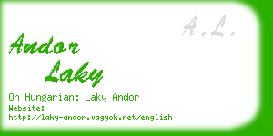 andor laky business card